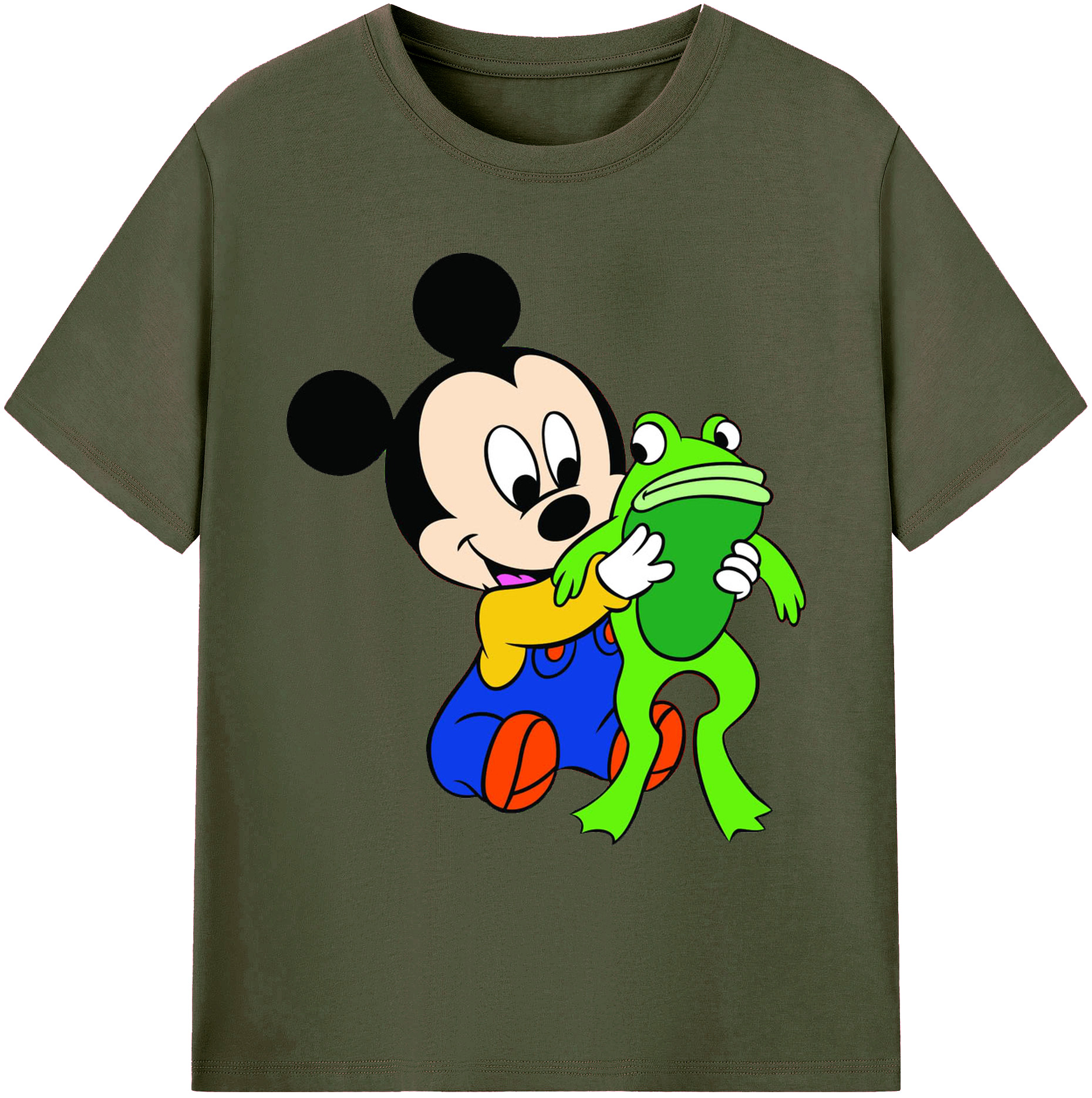 （画像用） ミッキーマウス Mickey Mouse 綿100％ メンズ半袖Tシャツ｜肌触りやわらか＆通気性